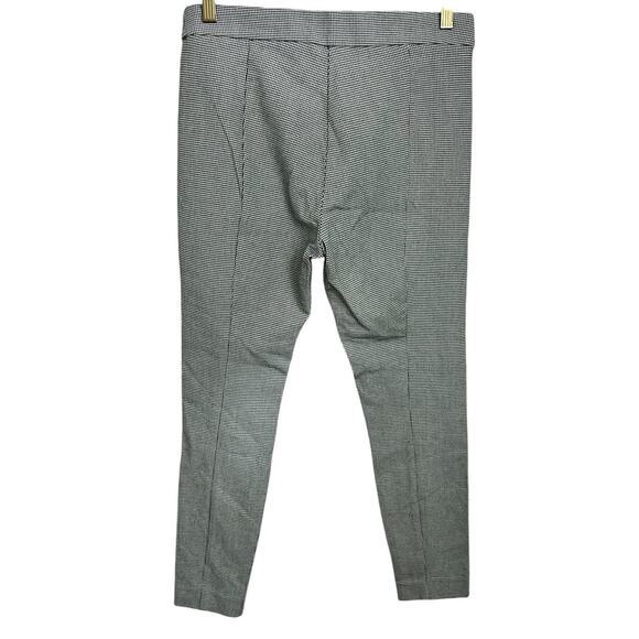 Women's H&M Houndstooth Pants Sz 8 Black White Stretch Skinny Career Wear Office - Picture 5 of 7